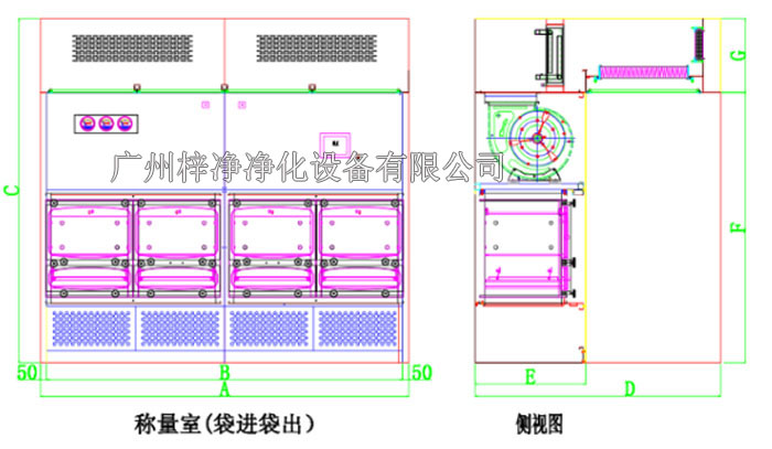 負(fù)壓稱量臺(tái)設(shè)計(jì)圖